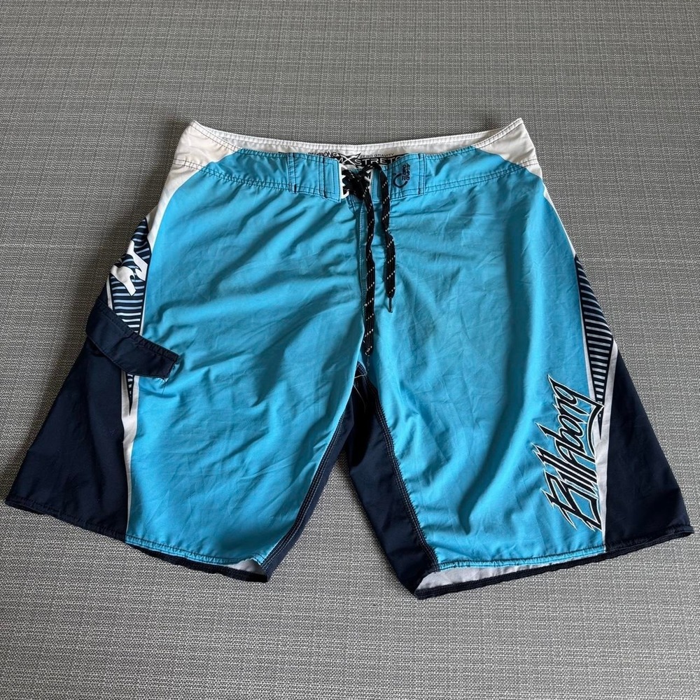 Billabong blue & navy board shorts men's size 36